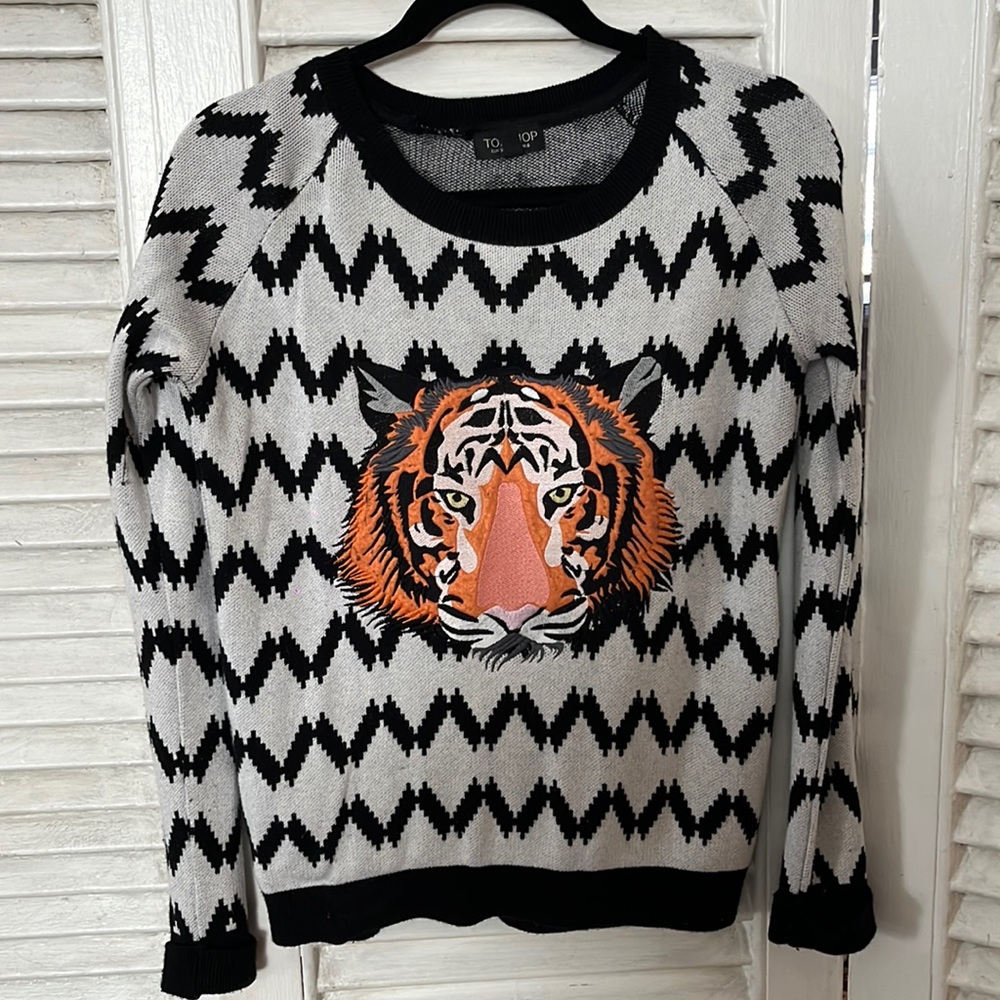 Top shop tiger sweater